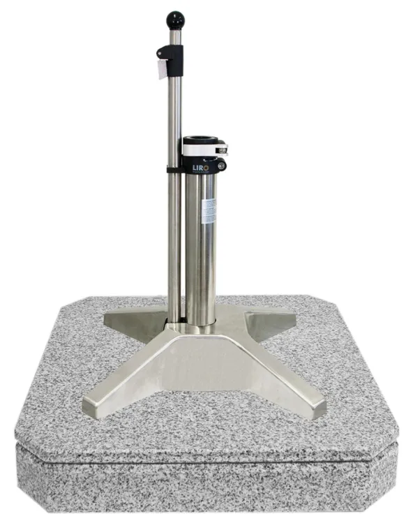 Sonnenschirmst�nder LIRO Midi Plus 100KE Granitschirmfu� grau, Schnellspanner